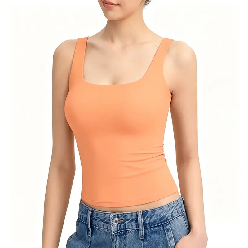 Women's Square-Neck Spaghetti Strap Tank Top
