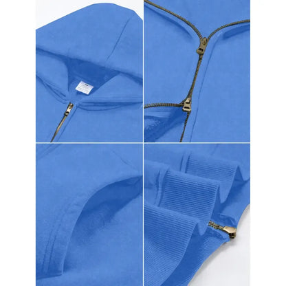 Men´s Hoodies Unisex Oversized Zip-Up Hoodie