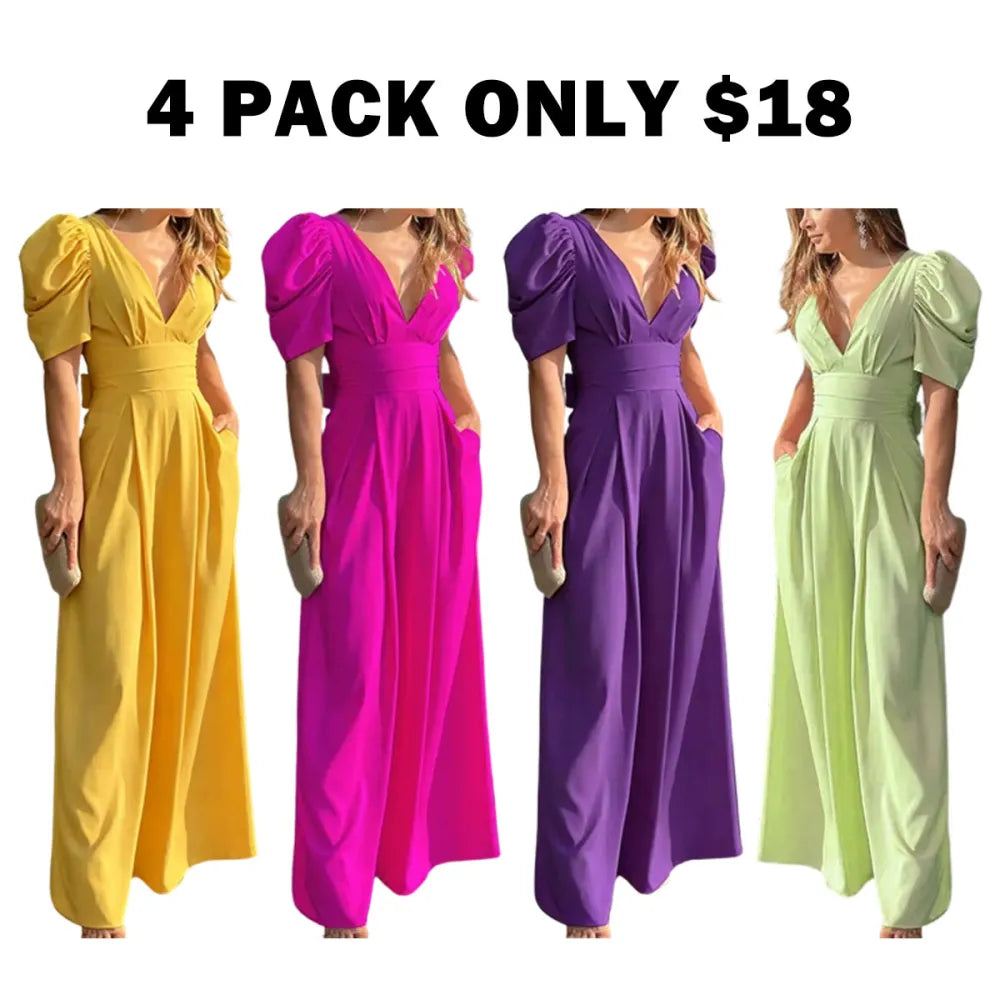 Puff Sleeve Jumpsuit