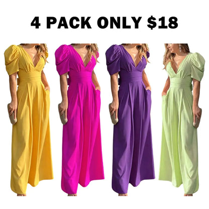 Puff Sleeve Jumpsuit