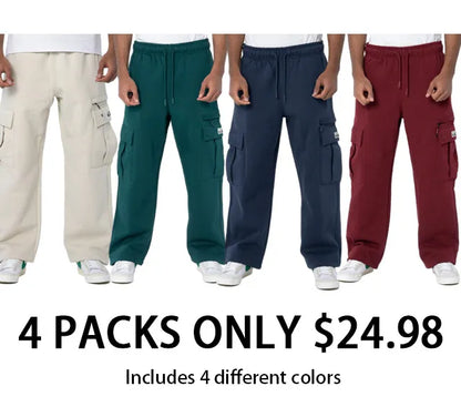 Men's Heavyweight Basic Open Leg Cargo Sweatpant