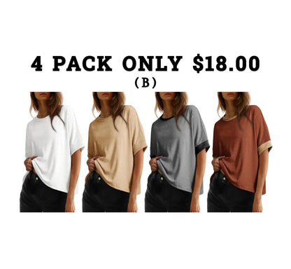 Women's Basic Tee Comfortable Soft Fit
