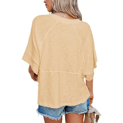 Women's Casual Batwing Half Sleeve T-Shirts