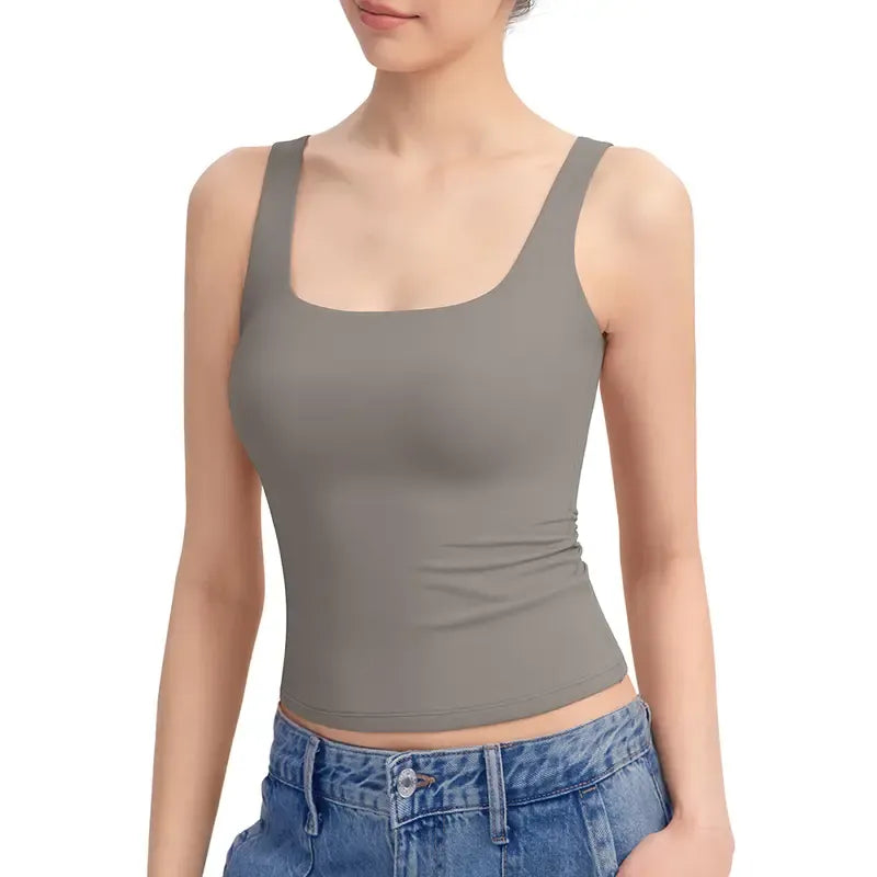 Women's Square-Neck Spaghetti Strap Tank Top
