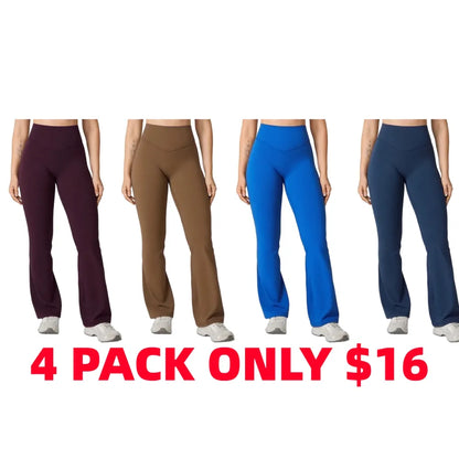 🔥8- PACK No Front Seam Flare Leggings 31"