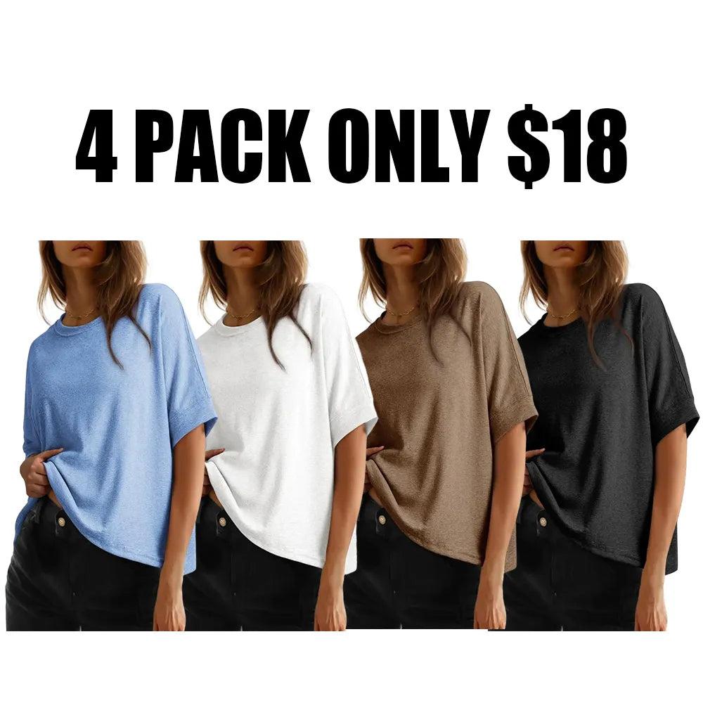 🔥Women'S Tops For Women 2026 Loose Oversized Basic Tee Comfortable Soft Fabric Flattering Fit