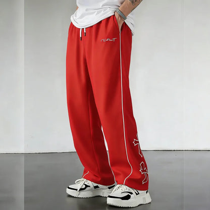 Men's Athletic Pants with White Side Stripes