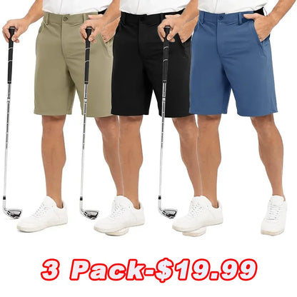 🔥Men's Golf Work Shorts Stretch Waistband Dry Fit