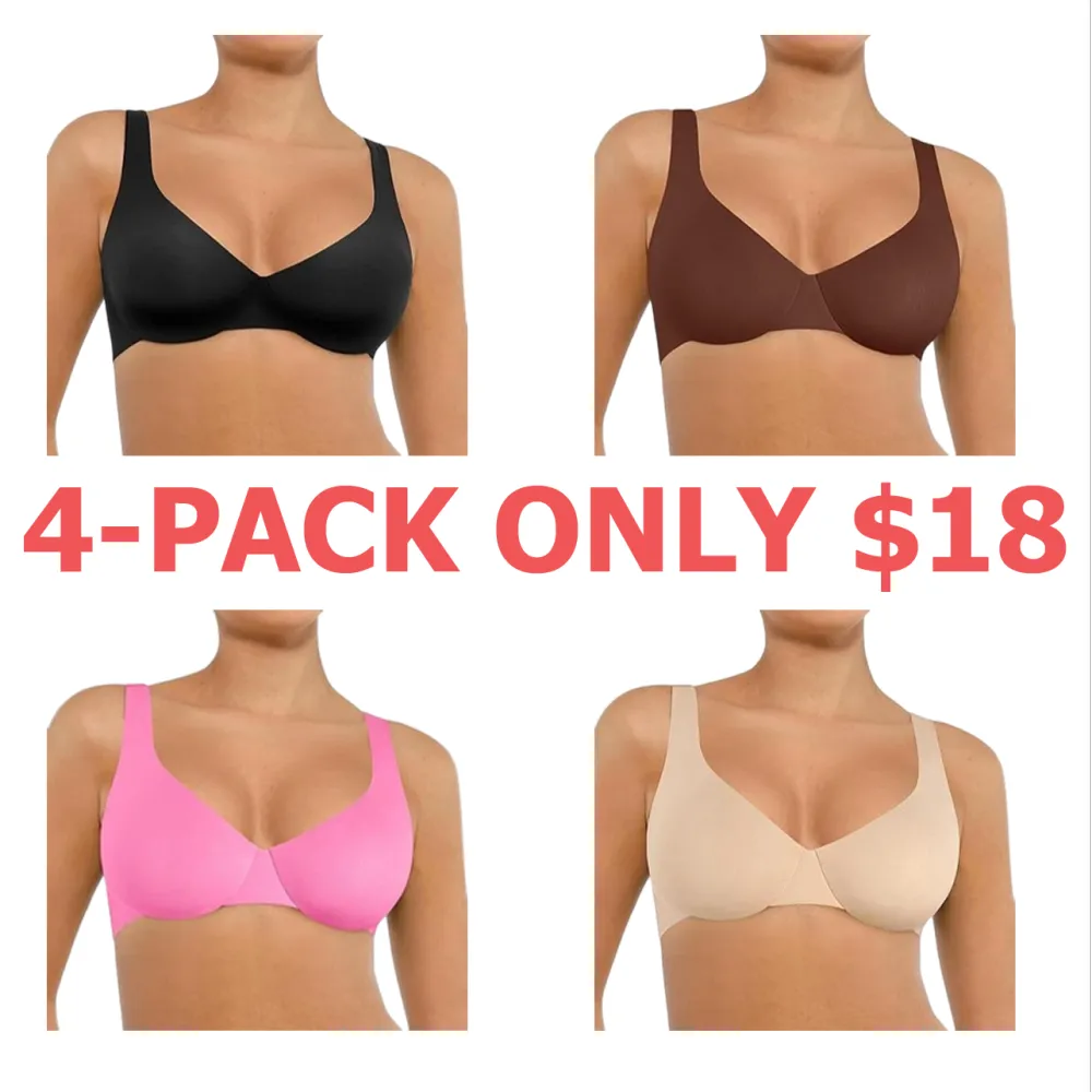 Bras for Women Comfort Underwire Balconette Bras Plus Size Full Coverage No Padded Seamless Everyday Bras Womenswear Comfortable