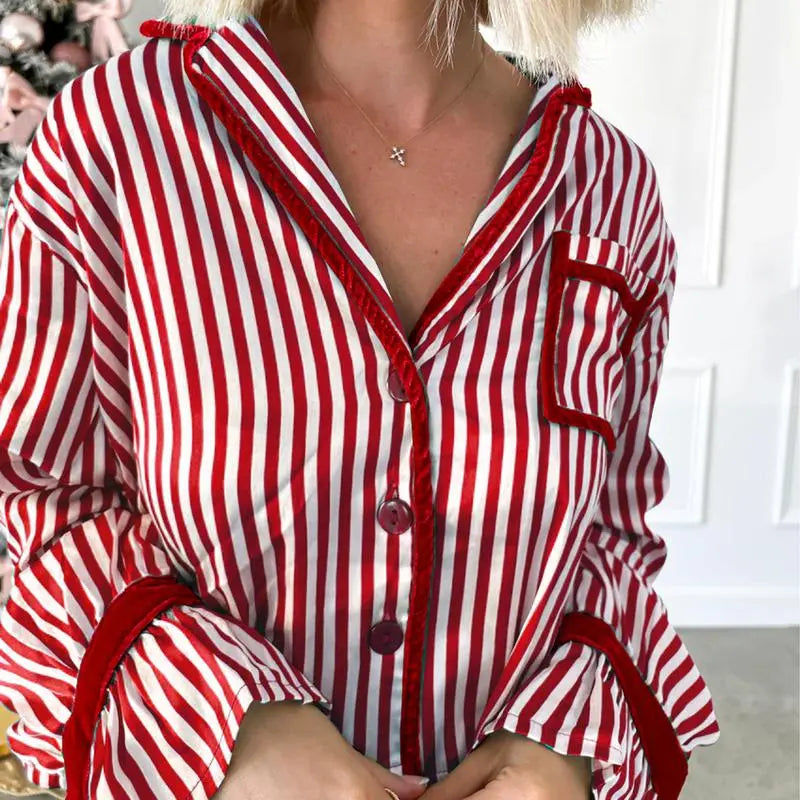 Striped Pajama Set