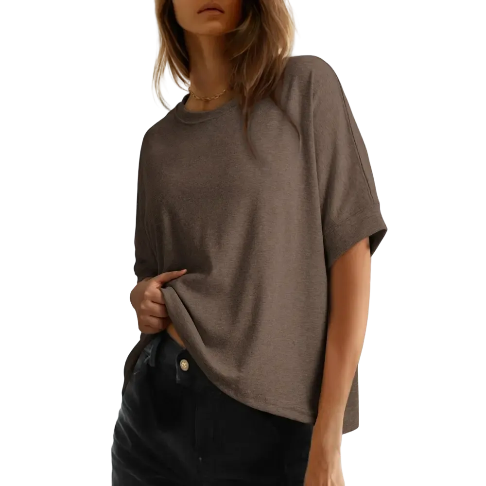 🔥Women'S Tops For Women 2026 Loose Oversized Basic Tee Comfortable Soft Fabric Flattering Fit