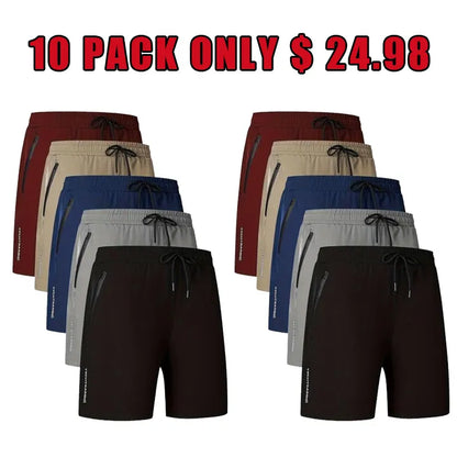 💥LAST DAY SALE 49% OFF💥Men's Letter Print Drawstring Waist Shorts