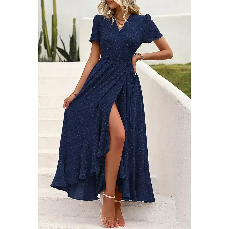 Women's Summer Wrap Maxi Dress