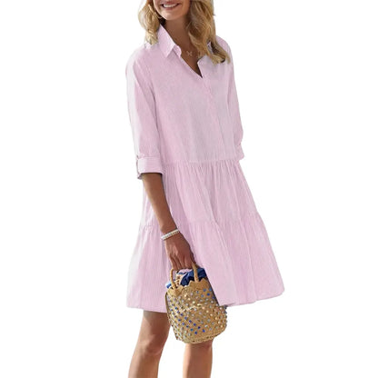 Summer V Neck Matching Set Oversized Shirt & Biker Shorts