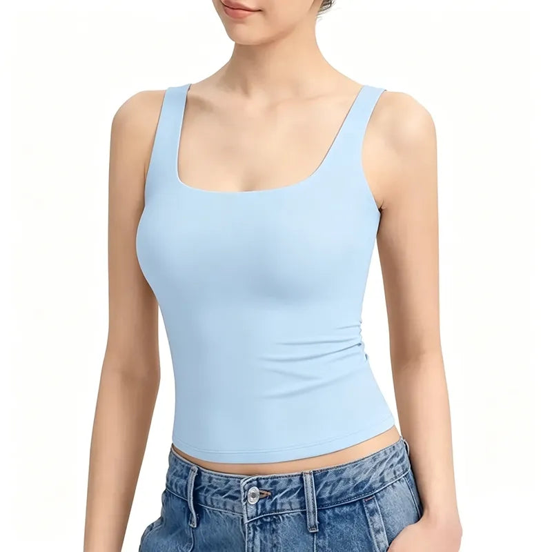 Women's Square-Neck Spaghetti Strap Tank Top
