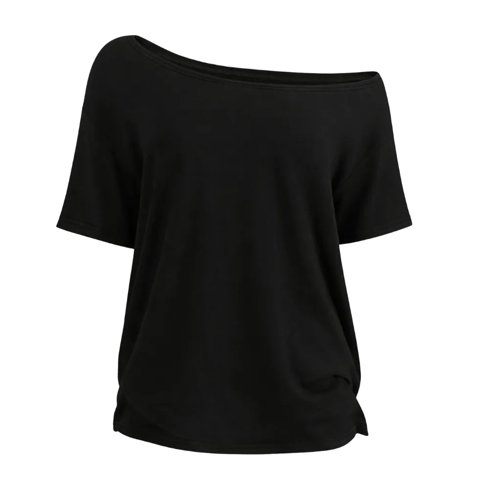 Women's Solid-Color Versatile Short-Sleeve Top