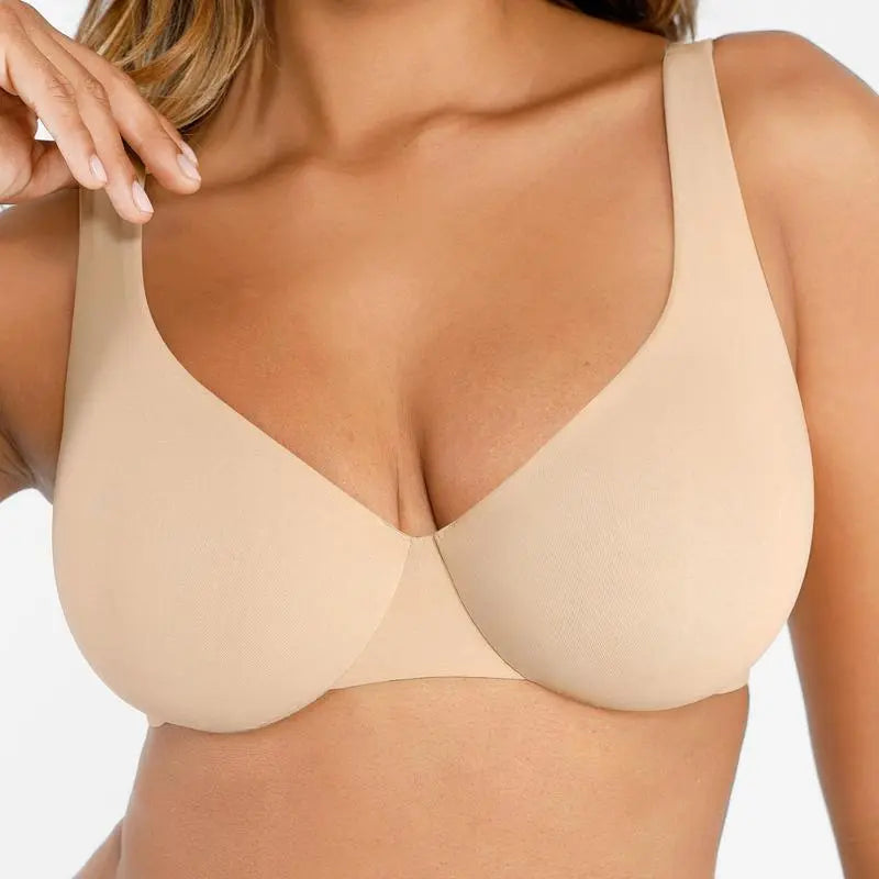 Bras for Women Comfort Underwire Balconette Bras Plus Size Full Coverage No Padded Seamless Everyday Bras Womenswear Comfortable