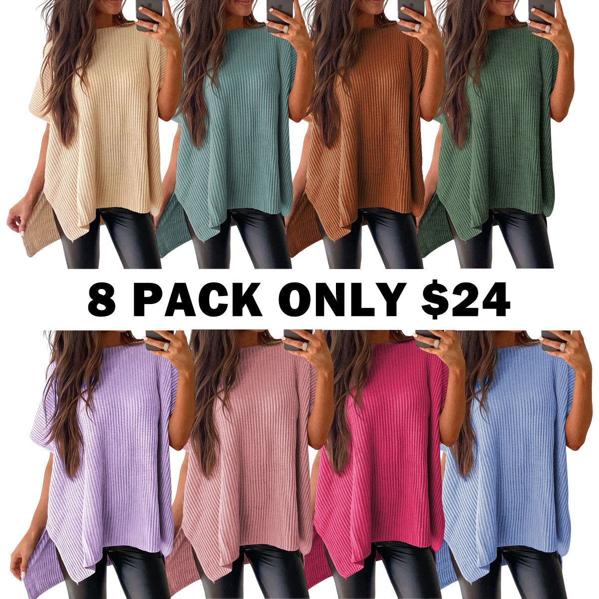 Oversized Cozy Ribbed Knit Top