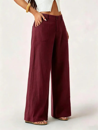 Women's Classical Linen Palazzo Pants
