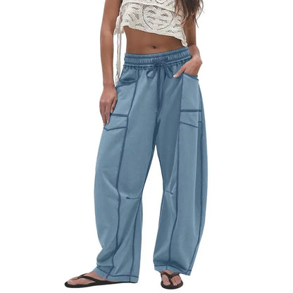 Wide Leg Drawstring Sweatpants