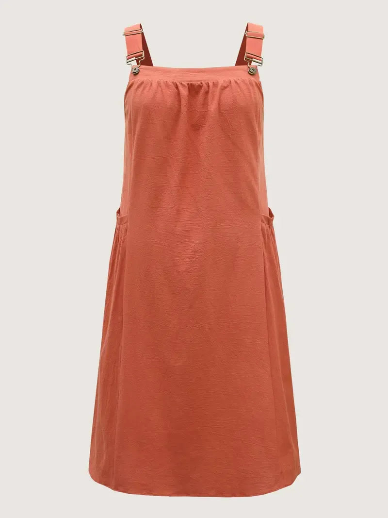 Cotton Pinafore Overall Dress