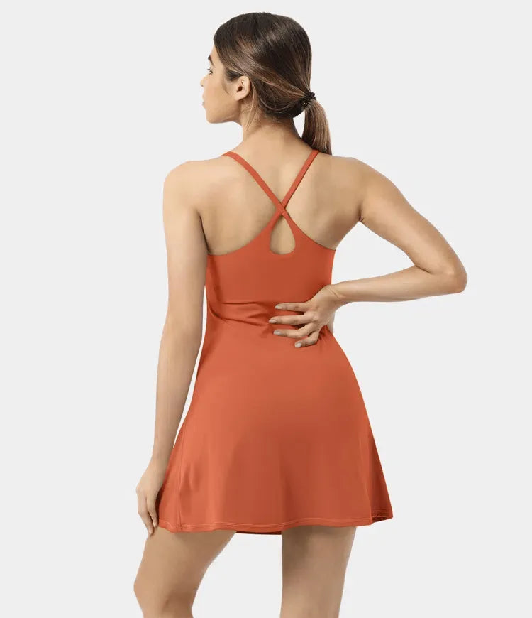 Plush Backless Active Dress-Easy Peezy
