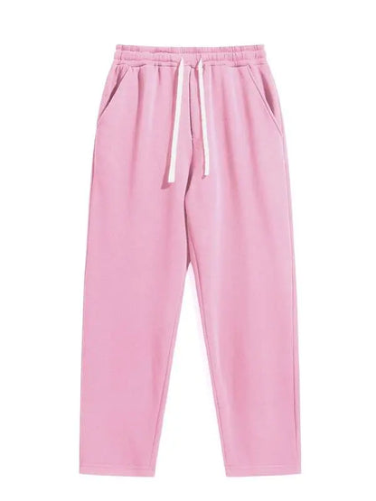 Men's Regular Fit Solid Drawstring Waist Sweatpants