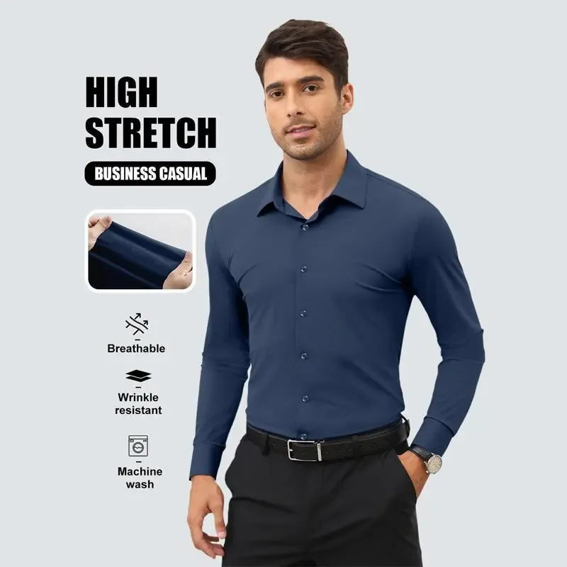 Men’s Long-Sleeve Stretch Shirt