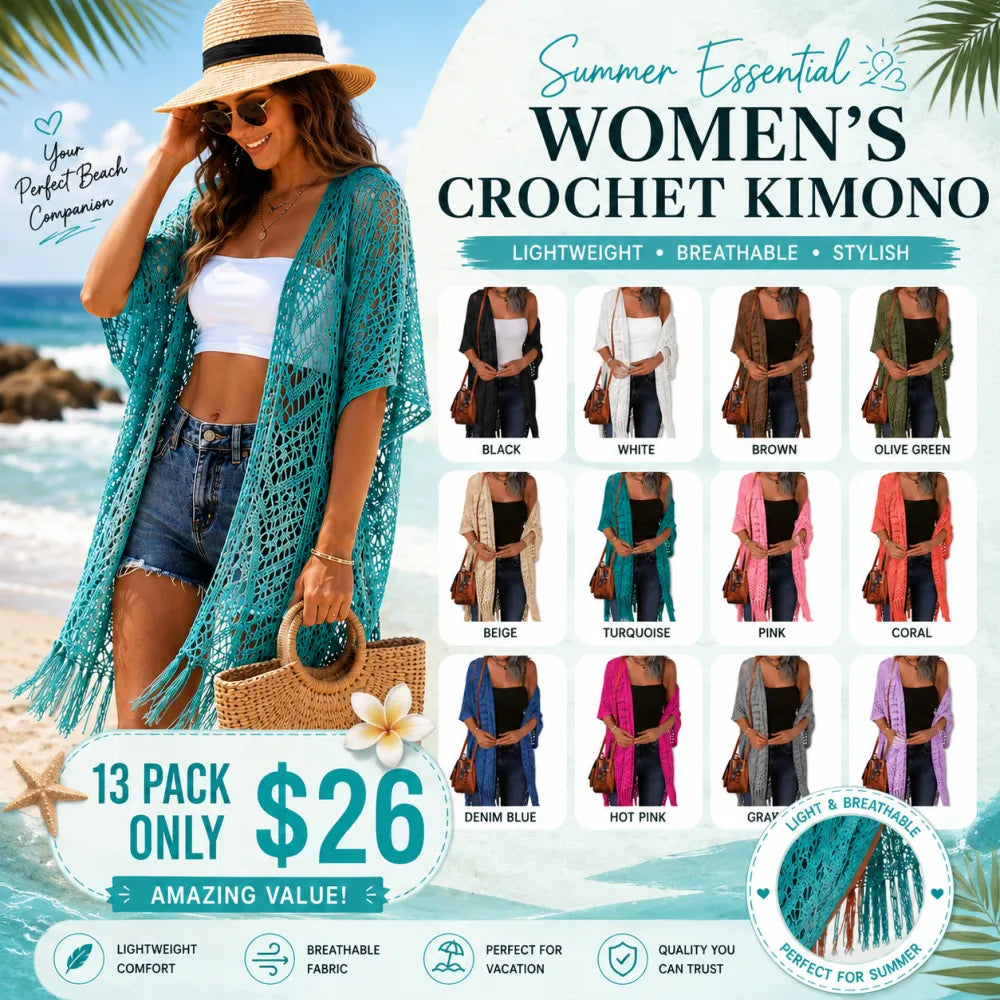 Womens Knit Cardigan Oversized Open Front Outwear New Spring & Summer Hollow Out Crochet Tassel Lightweight Kimonos Sweater Outdoorfun 2026 Womenswear Overall Style Knitwear Piece Tops thin