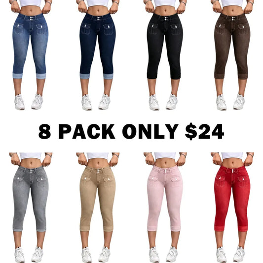 Women's Tight Fit Seven-Quarter Pants