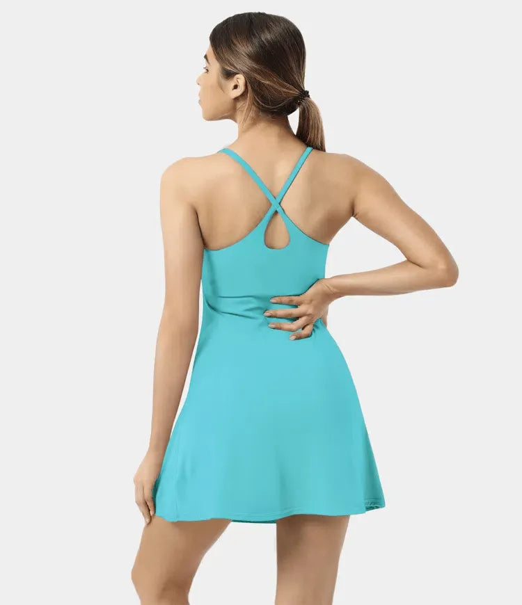 Plush Backless Active Dress-Easy Peezy