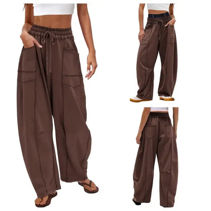Wide Leg Drawstring Sweatpants