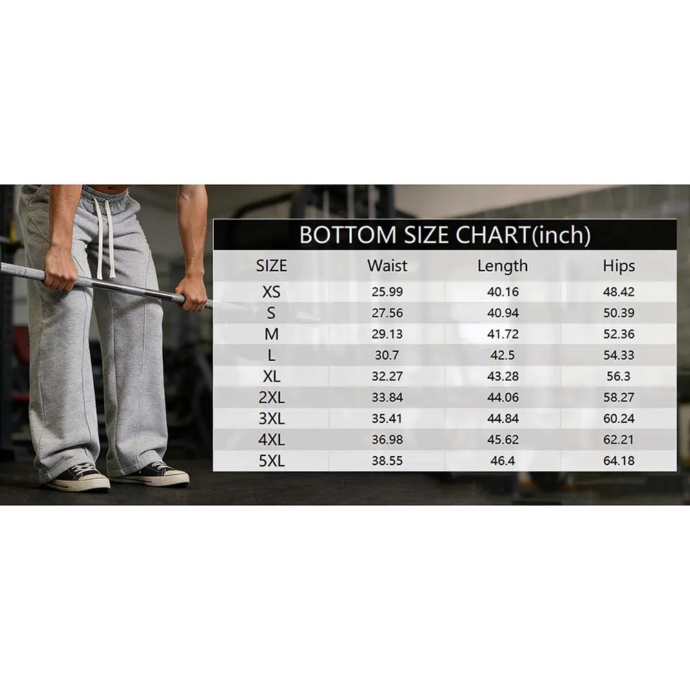 Men's Oversize Fleece Thermal Lined Sweatpants
