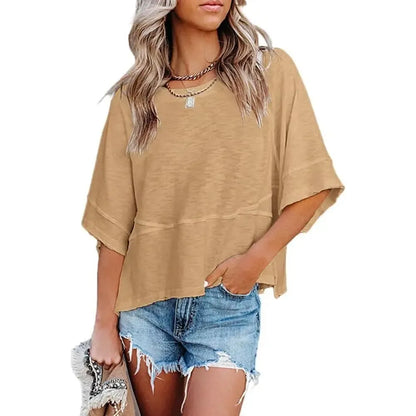 Women's Casual Batwing Half Sleeve T-Shirts