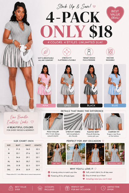 CurveMuse Pleated Dress 💎