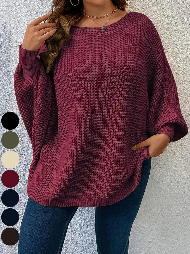 Fall Outfits, Casual Long Sleeve Jumper for Fall, Women's Plus Clothing for Daily Wear