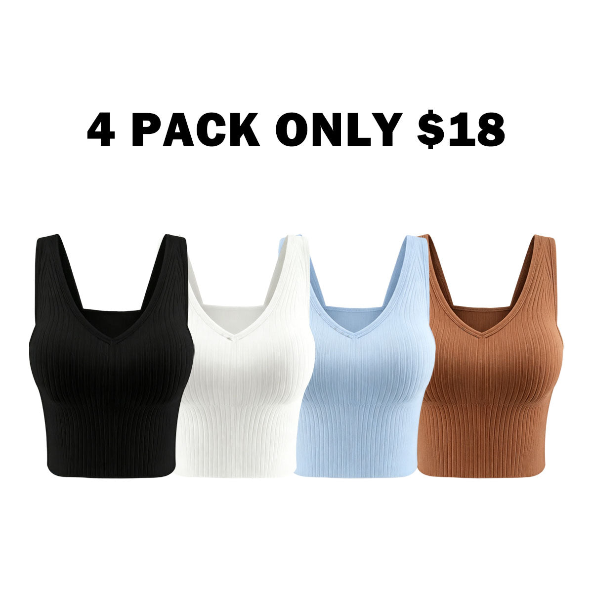Women's Solid Backless Bra with Removable Pads