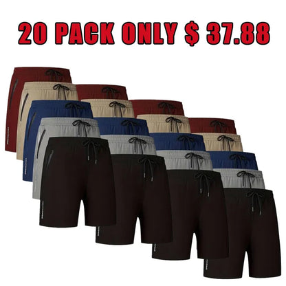 💥LAST DAY SALE 49% OFF💥Men's Letter Print Drawstring Waist Shorts