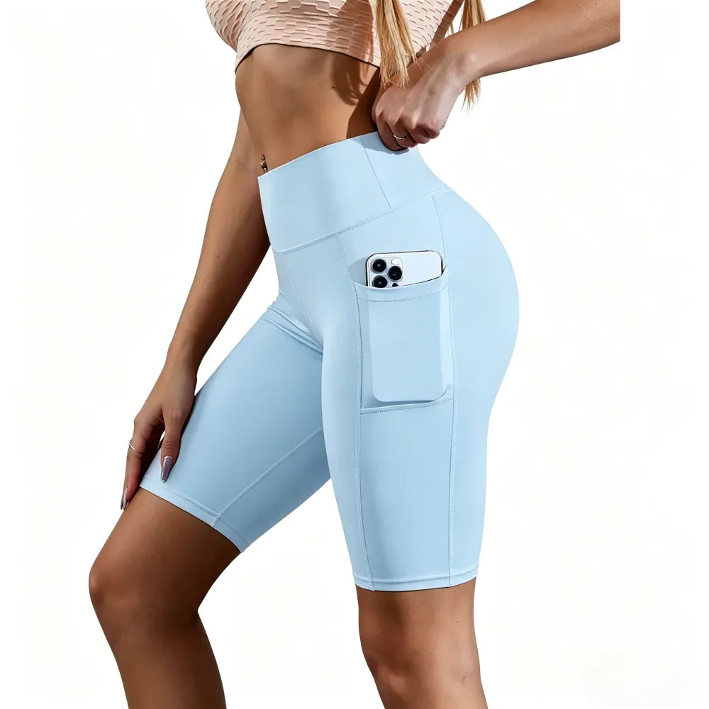 High Waist Athletic Yoga Shorts