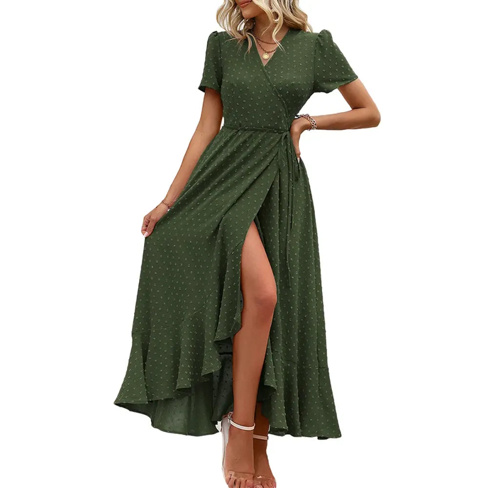 Women's Summer Wrap Maxi Dress
