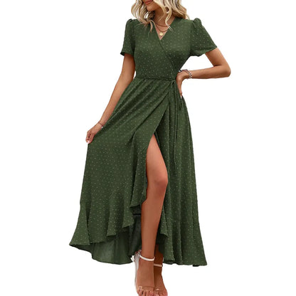 Women's Summer Wrap Maxi Dress