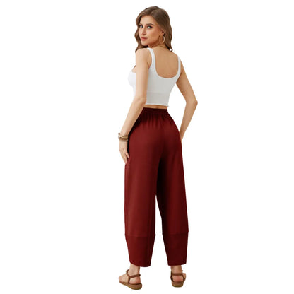 Women's wide-leg relaxed casual pantsone-piece wide-leg trousers