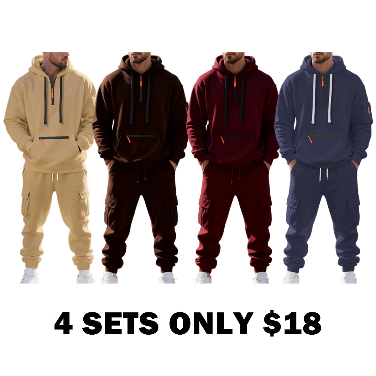 Men's Winter Heavyweight Fleece Lined Set