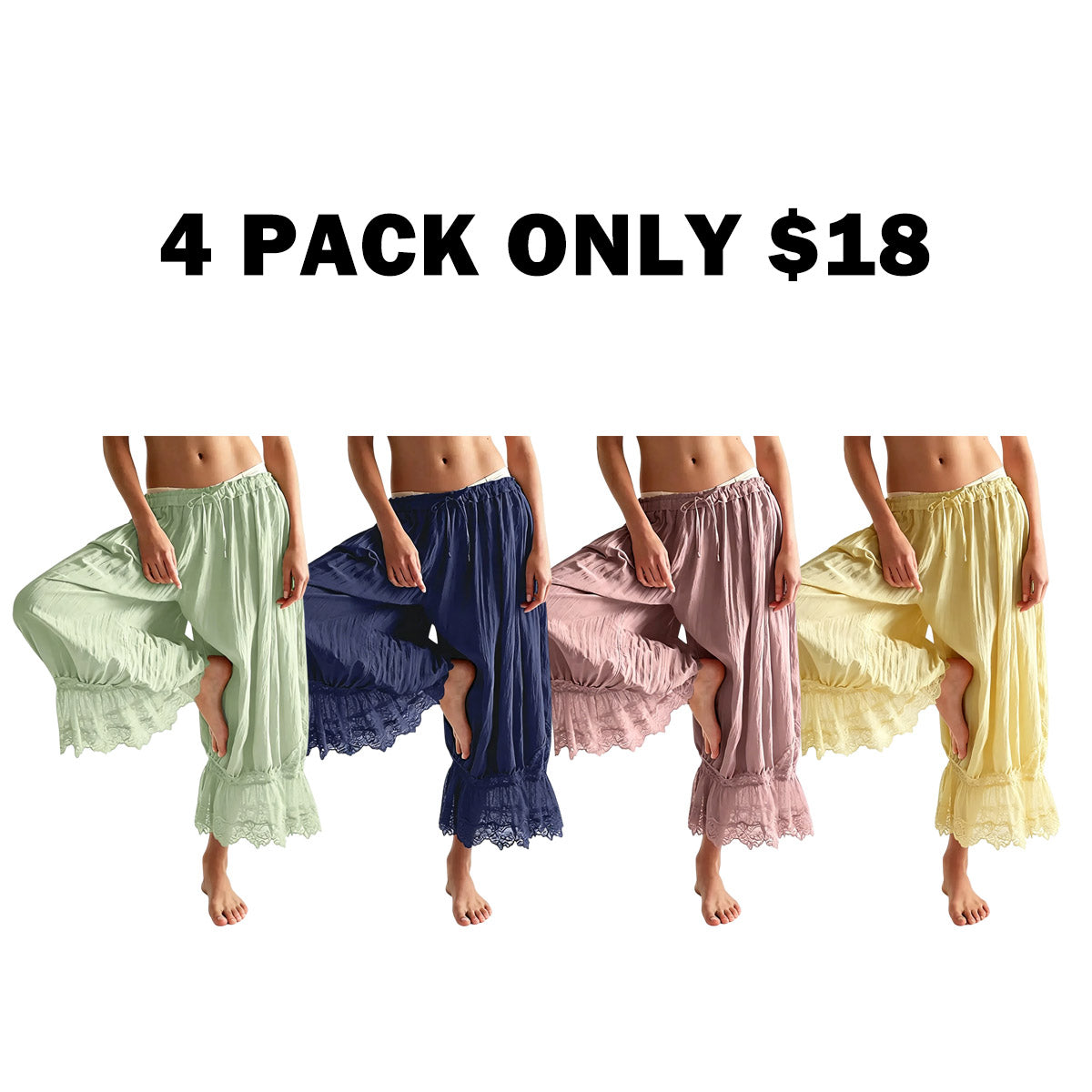 Lace Bloomer Pants