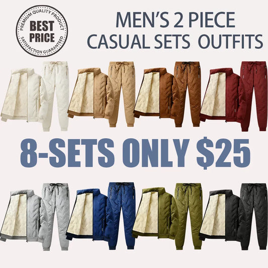 Fleece-Lined Winter Jacket-Pants Set