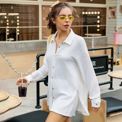 Women’s Gauze Shirt & Shorts Set