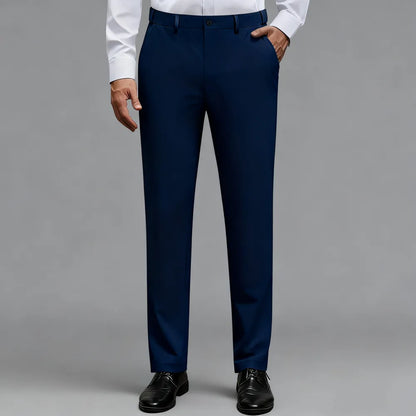 Men's Stretch Dress Pants No Iron Golf Pants Expandable Waist Flat Front Business Casual Pants