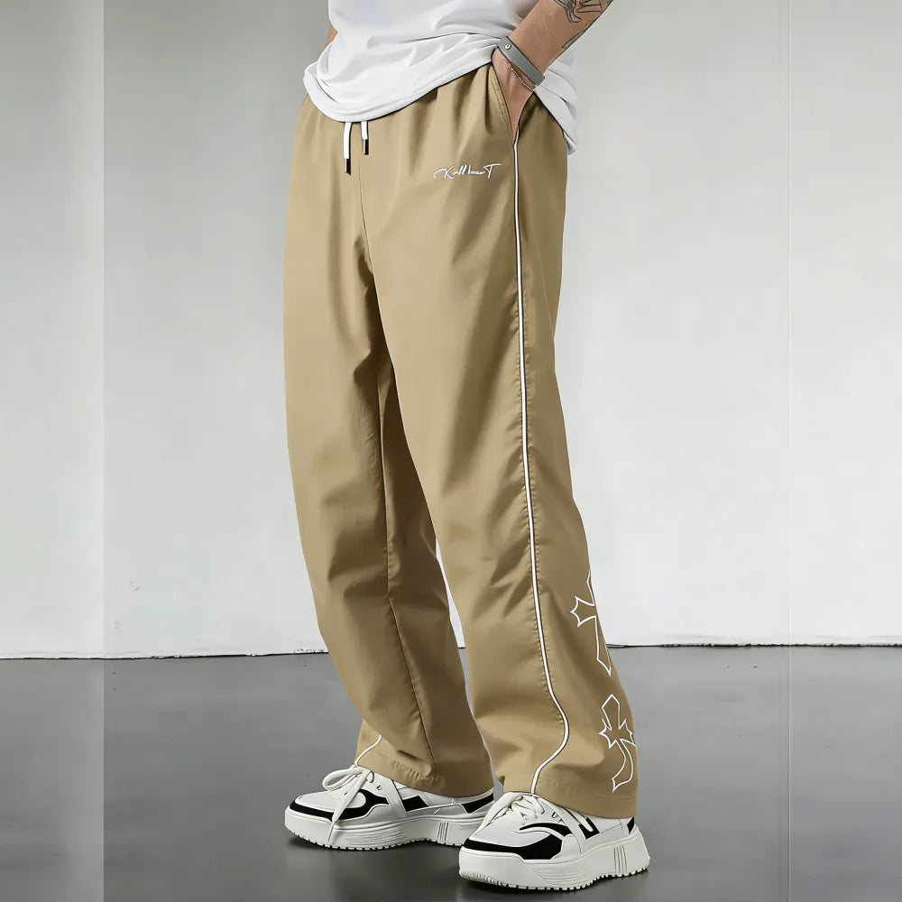 Men's Athletic Pants with White Side Stripes