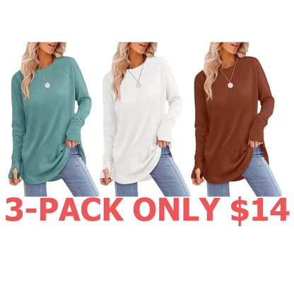 Womens Tunic Tops to Wear with Leggings Long